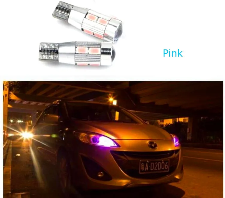 T10 Авто Стайлинг 5630 SMD 10 LED W5W 12V 2x автомобильная лампа белый интерьер парковка