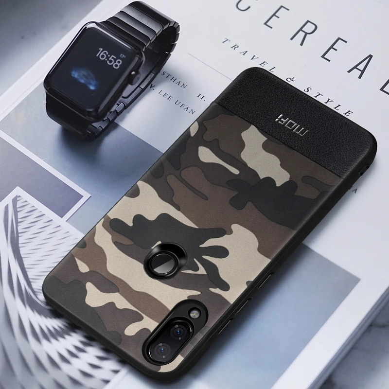 Для Xiaomi redmi note 7 чехол MOFI для Pro Камуфляжный кожаный global задняя крышка |