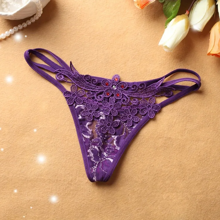 Women Underwear Sexy Стринги Горный Хрусталь Трусы Талии Ягодиц Женщины Трусики Оптовая