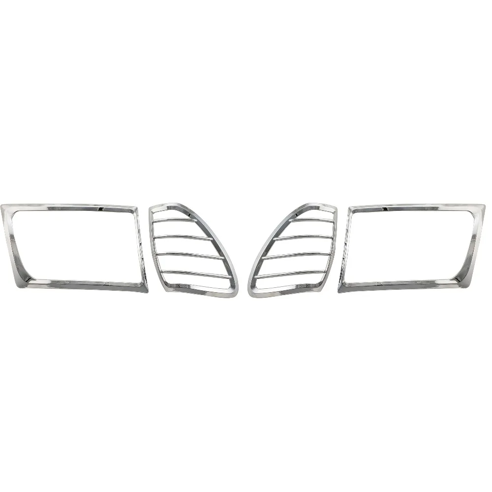 

For Toyota Land Cruise 4500 LC100 FJ100 1998-2004 Head Light Lamp Cover Trim Frame Protector Sticker Car Styling Accessory 4PCS