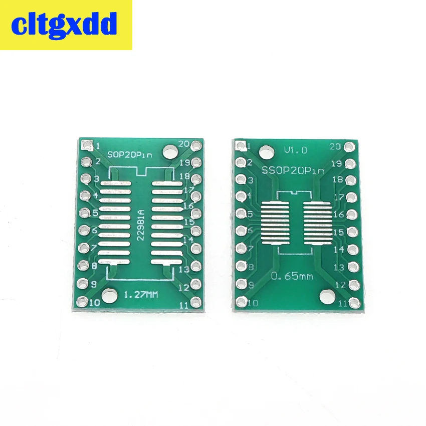 

Cltgxdd 10 шт. SOP20 SSOP20 TSSOP20 to DIP20 Pinboard SMD для DIP-адаптера 0,65 мм/1,27 мм до 2,54 мм DIP Pin PCB конвертер тестовая плата