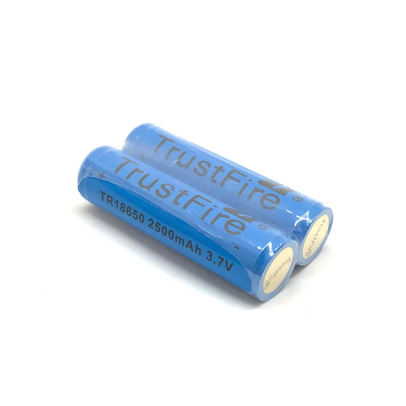 12 шт./лот TrustFire TR18650 3 7 в 2500 мАч 18650 перезаряжаемая литиевая защищенная батарея с