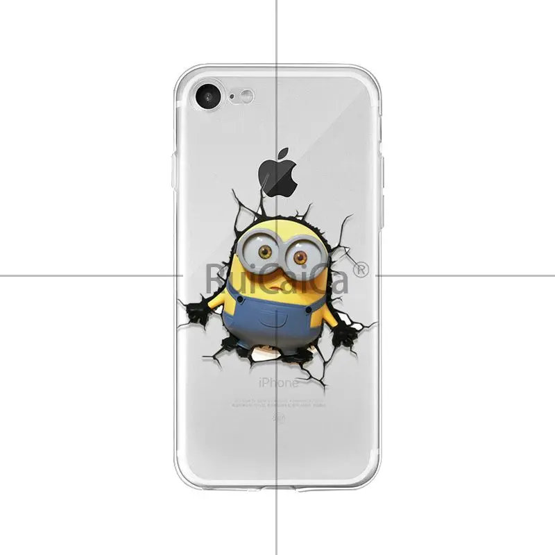 A14 Ruicaica милые Миньоны из мультфильма Coque Shell чехол для телефона для Apple iPhone 8 7 6 6S Plus X XS MAX 5 5S SE XR мобильных телефонов - Цвет: A14