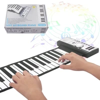portable flexible digital keyboard piano 61 keys 128 tones rhythms electronic roll up piano toys