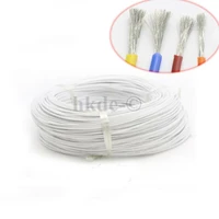 1 20meters white 8 30awg ul american standard flexible silicone wire cable heatproof soft silicone gel wire cable
