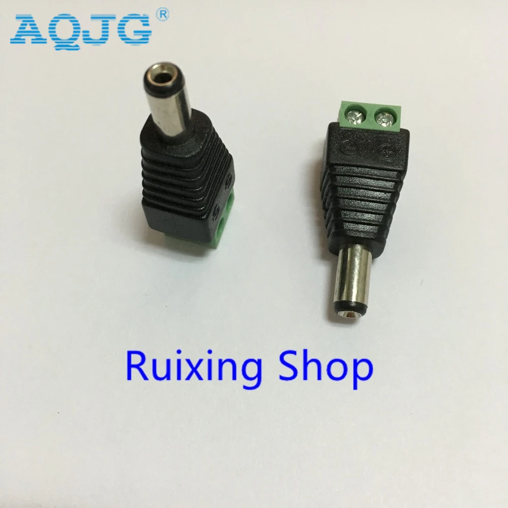 10 шт. адаптер питания постоянного тока 2 1x5 5 мм 5*2 1 мм|male dc power plug|dc female malemale plug |