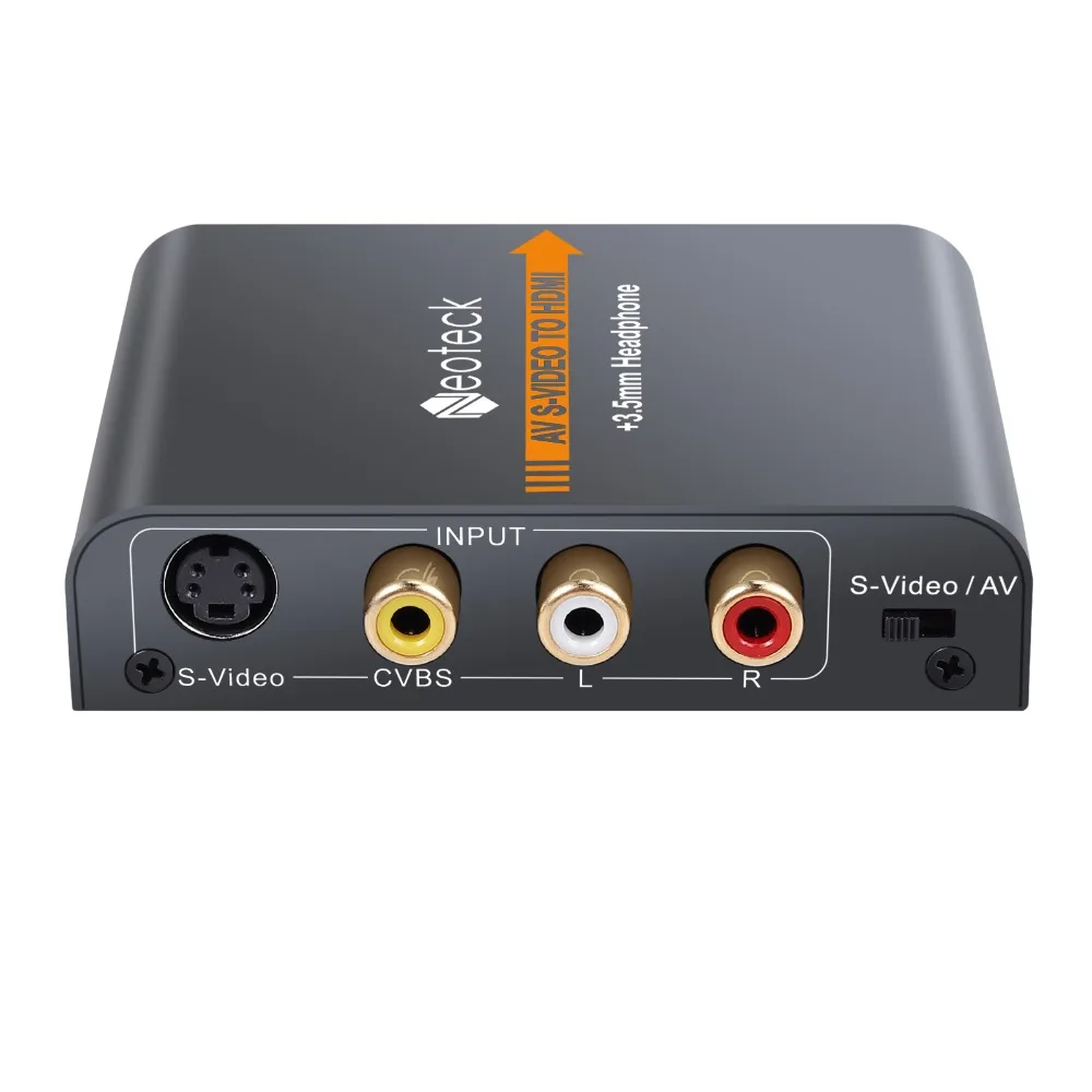 Neoteck сплав AV композитный S-Video в HDMI с 3,5 мм аудио конвертер Upscaler 720 P/1080 P для NES SNES N64 sega Genesis PS2 PS3
