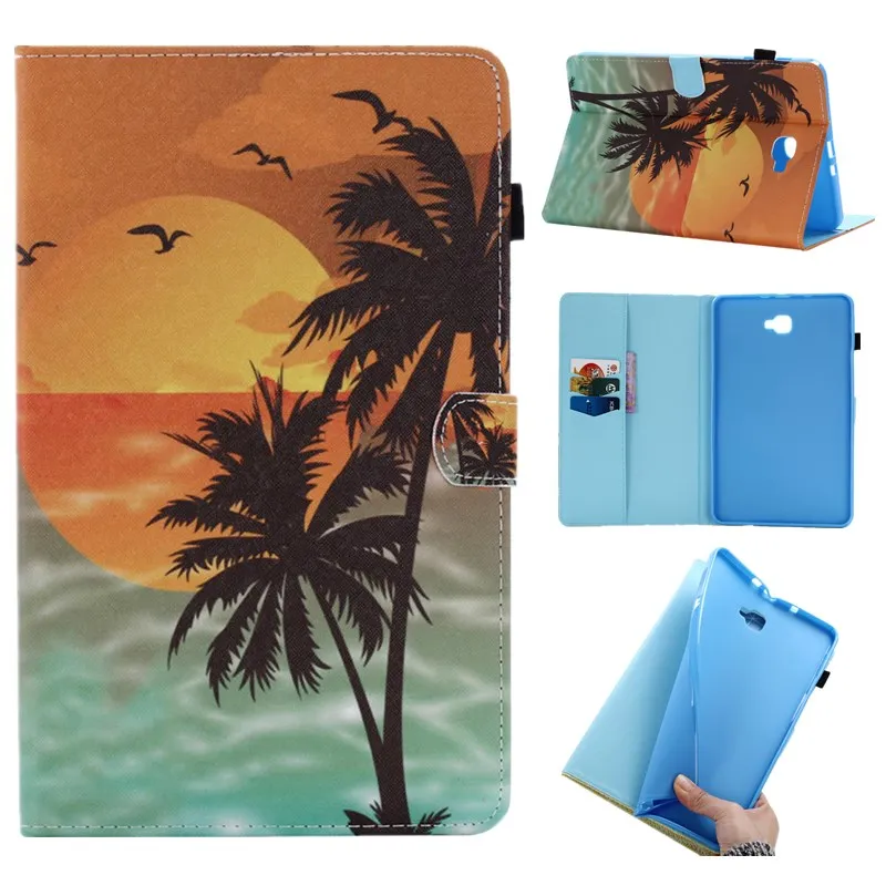 Для T580 T585 чехол тонкий раскладной стенд Флип кожаный для samsung Galaxy Tab 10 1 2016 t585 T580N T585N