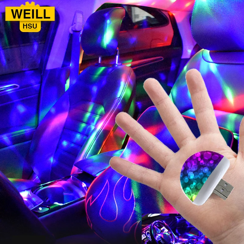 Weill Hsu USB светодиодный диско декоративный светильник мини DJ лазерный сценический светильник ing праздник бар дома вечерние Свадебные Рождественские украшения светильник