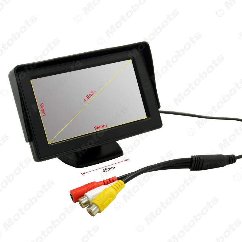 FEELDO 4 3 &quotTFT LCD автономный монитор с камерой заднего вида для парковки RCA видео