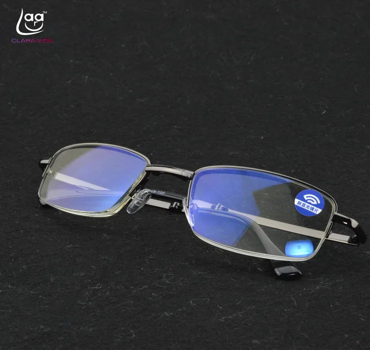 Очки для чтения мужские с зажимом клипсой и ремнем легкие складные очки защитой