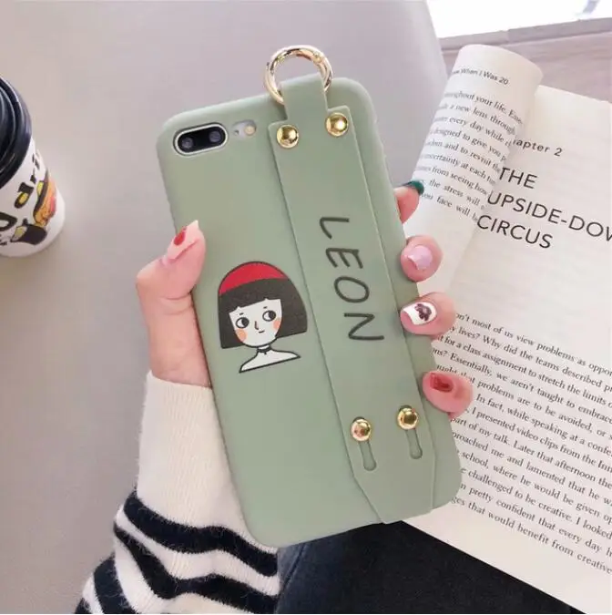 D Ourdeals кактус буквы чехол для телефона для iphone XS MAX XR X 8 7 6 6s plus 11Pro Max чехол мягкий Корпус кронштейн Ремешок Крышка - Цвет: D