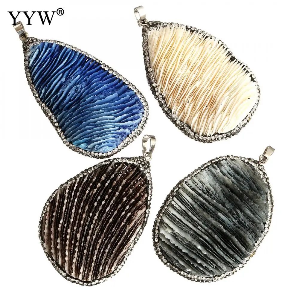 1 шт. Подвески кораллового цвета для ожерелья сережек Большая подвеска из