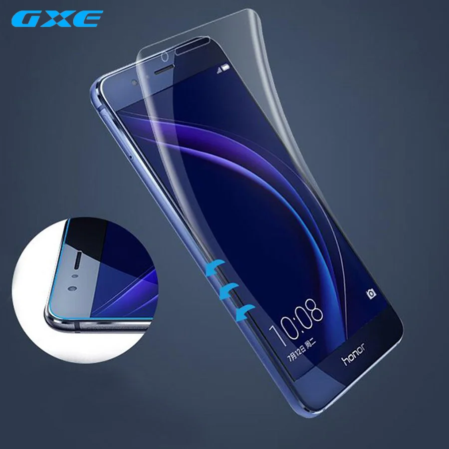 GXE TPU мягкая пленка для Huawei Honor 9 7X P9 lite mini Mate 10 Lite Pro 3D изогнутая полная защита экрана