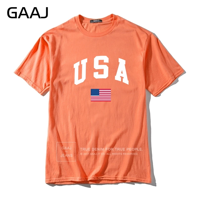 GAAJ, США, американский флаг, Мужская футболка, топ, высокое качество, футболки для мужчин, 3XL, футболка, принт, Homme, брендовая одежда, повседневная Уличная одежда