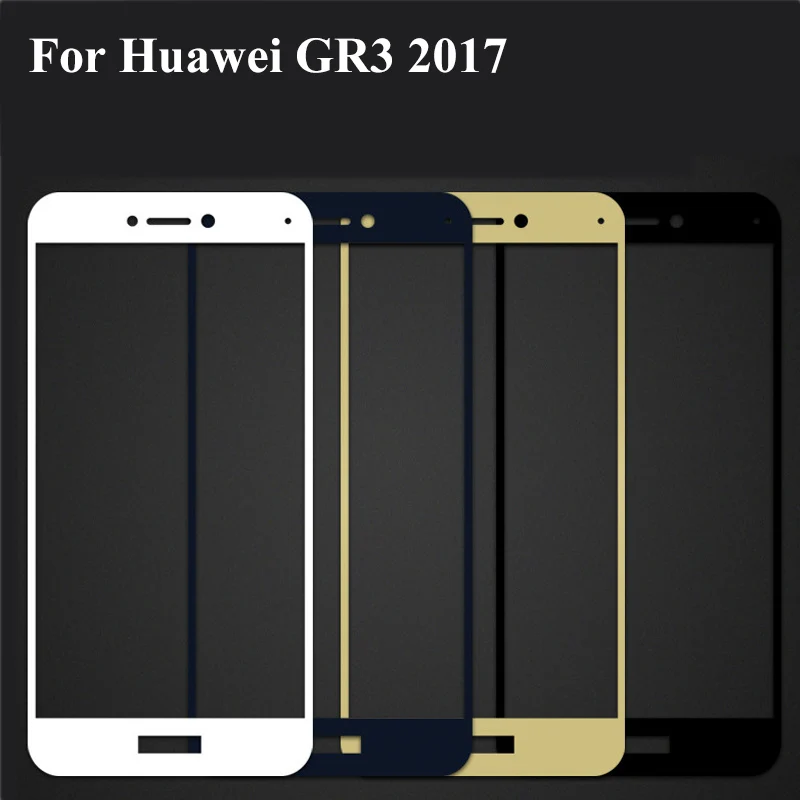 Белое ультратонкое закаленное стекло 9H для Huawei GR3 2017 полное покрытие Защитная