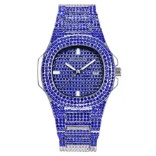 Роскошные женские часы Bling Lady Женские наручные кварцевые золотые