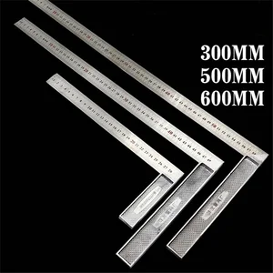 Новые металлические стальные инженеры пробуют квадратный набор, деревянный измерительный инструмент линейка под прямым углом 90 градусов измерительные приборы 25 см30 см