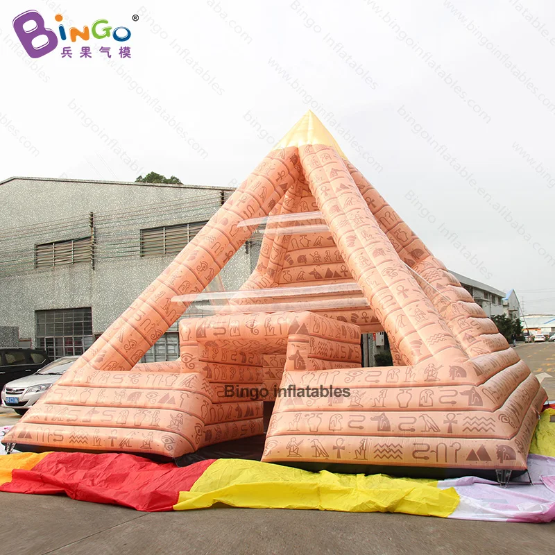 Гигантская 8X8X6m надувная Пирамида/надувная Пирамида Хуфу для украшения-игрушка