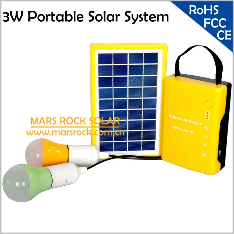 3 Вт система солнечной энергии портативный солнечный генератор для