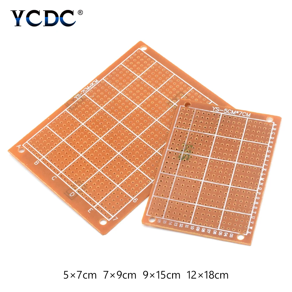 DIY прототип печатной платы универсальная печатная плата 5x7 см 7x9 9x15 12x18 легко паять