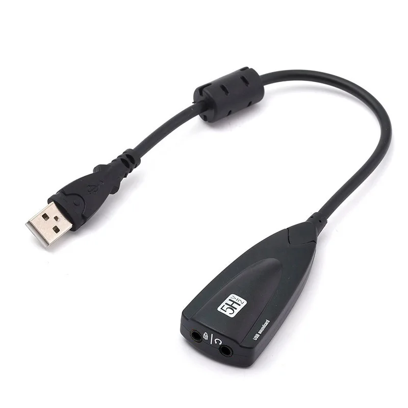Высокое качество 5HV2 внешняя звуковая карта USB 7 1 канальный в 3D CH виртуальный канал