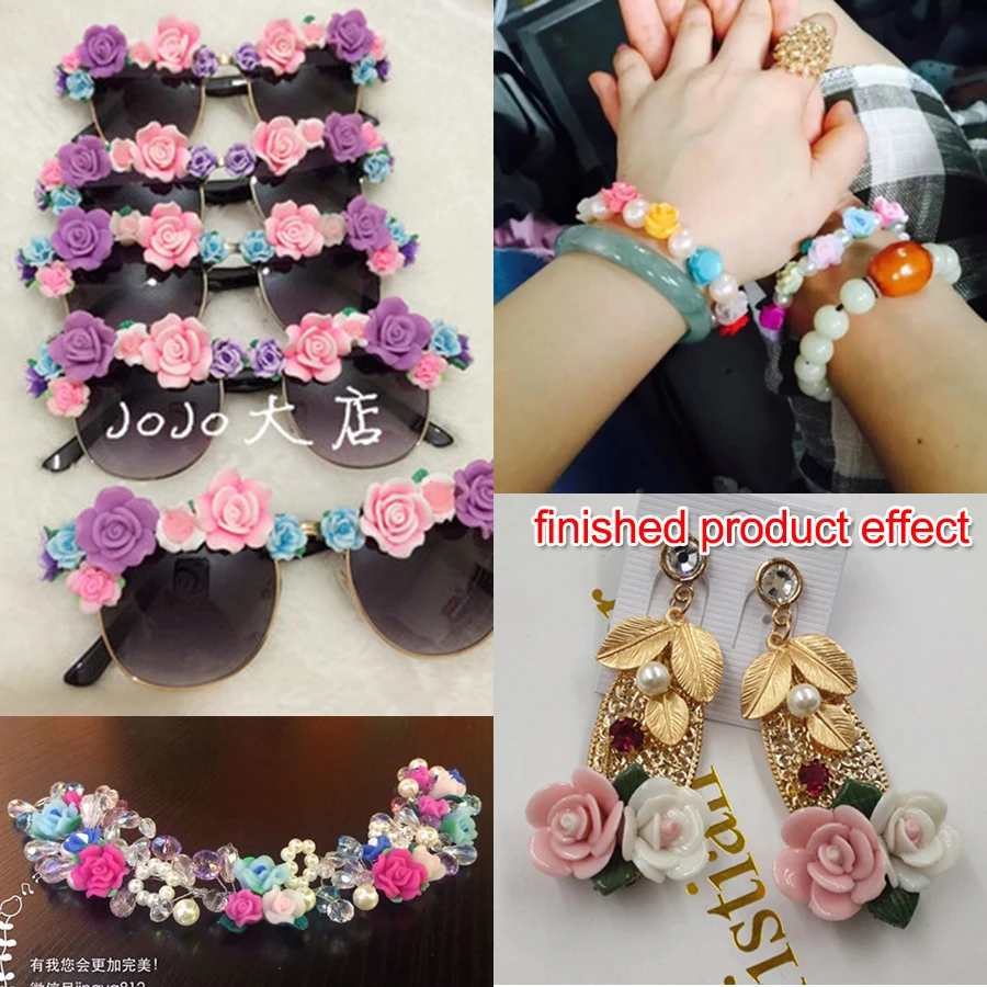 15 шт./лот 16 мм Полимерная глина Fresh Samll Смола Flatback Лилия искусственный цветок