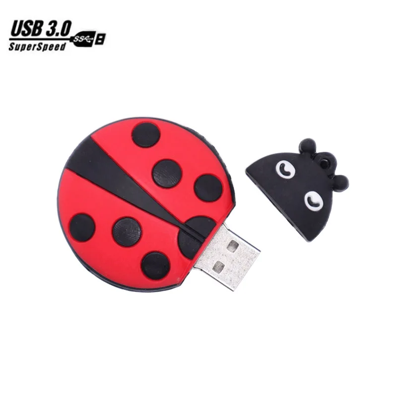 USB 3 0 Флеш накопитель 8 GB 16 ГБ 32 64 с мультяшной божьей коровкой карту флэш памяти