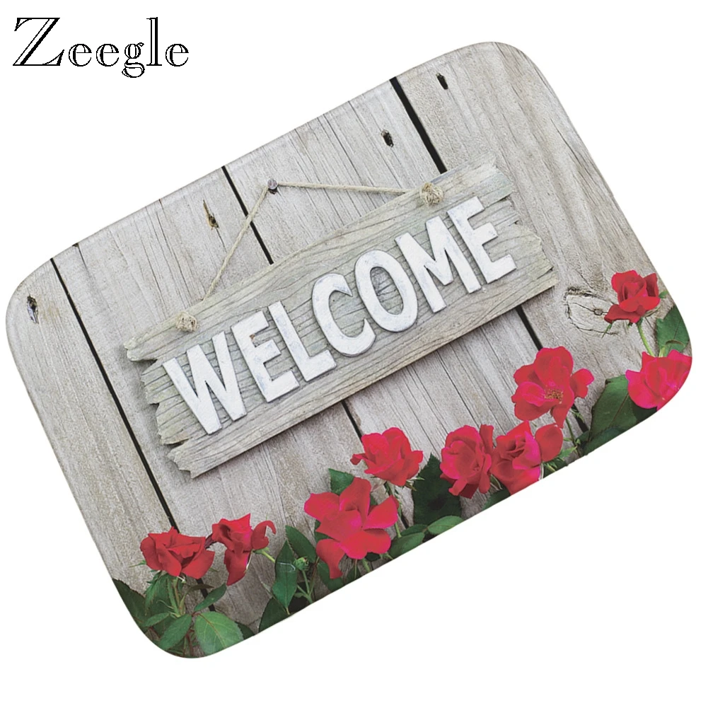 

Zeegle Scenic коврики с принтом, Входные Коврики, противоскользящие детские коврики для спальни, прикроватные коврики для ванной, коврики для кух...