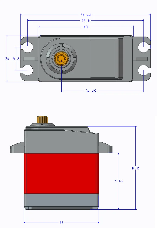 TD-8120MG TD-8125MG Водонепроницаемый металлический Шестерни цифровой сервопривод с 20кг 25кг крутящий момент 180 Угол для RC пульт дистанционного управления Управление модель автомобиля
