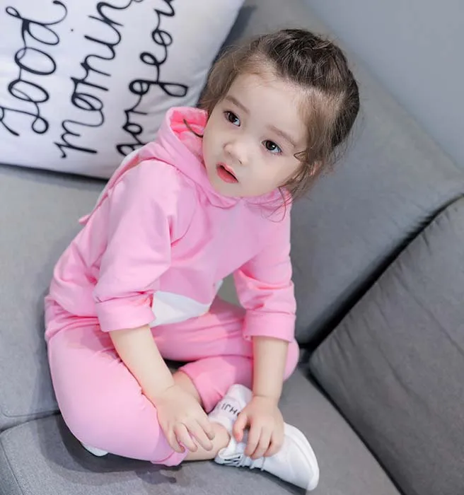 MLXSLKY/Коллекция 2019 года весенний Детский костюм для маленьких девочек милая