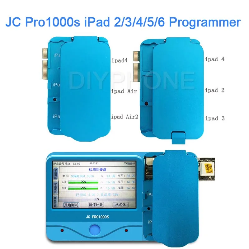 PHONEFIX JC PRO1000S IPad 2 3 4 5 6 Air 1 инструмент для разблокировки NAND программатор чтения и