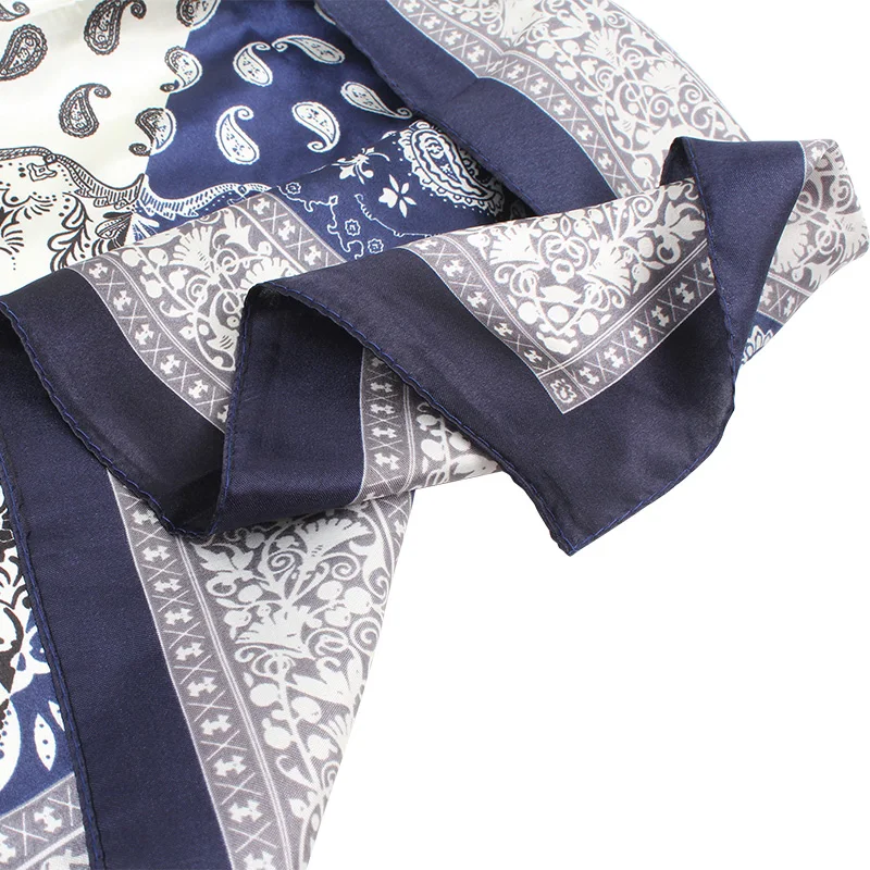 New Fashion Women Square Scarf Vintage Print Headband Handkerchief Hair Band Neckband |