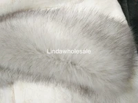 high quality white dyed tip imitation fox fur thicken faux fur fabric diy plush fabric180cm45cmhalf yardpcs