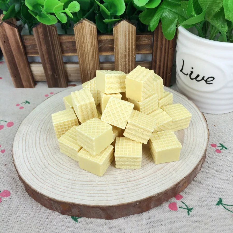 Flatback DIY Миниатюрный Кабошон из шоколадной смолы с плоским основанием для