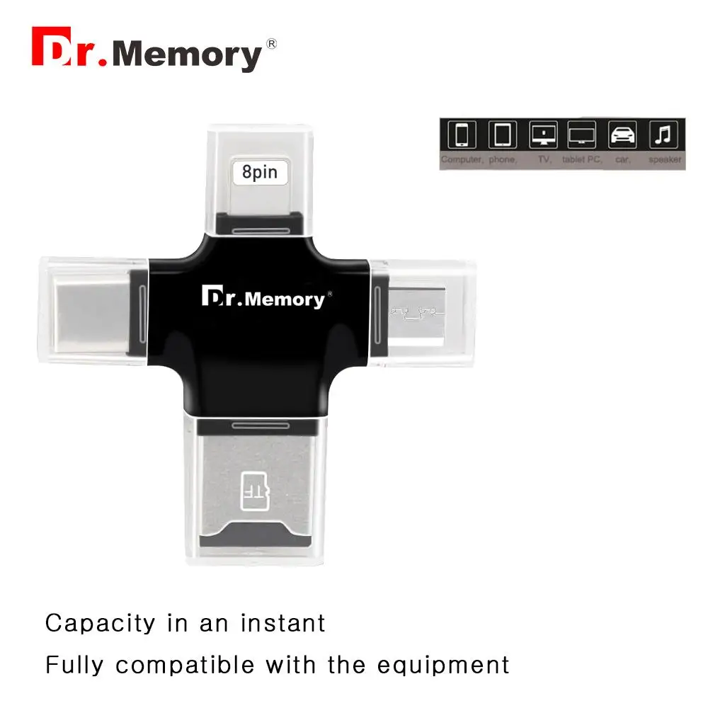 Dr. Устройство для чтения карт памяти USB 2 0/Micro USB/Lightning/Type C|Картридеры| |