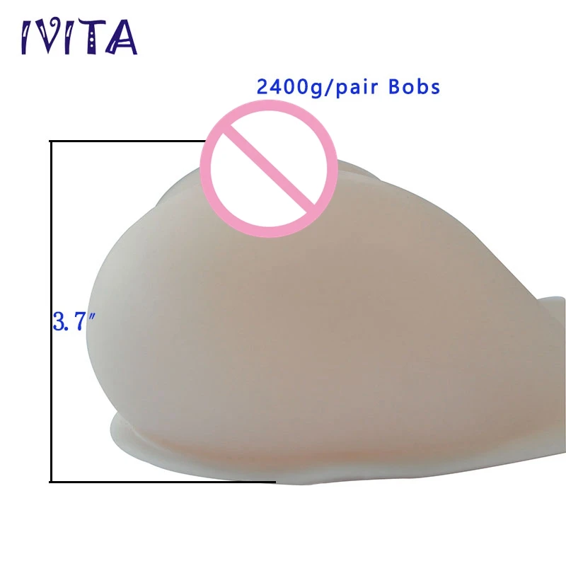 IVITA 2400 г огромные Искусственные Силиконовые формы для груди искусственные