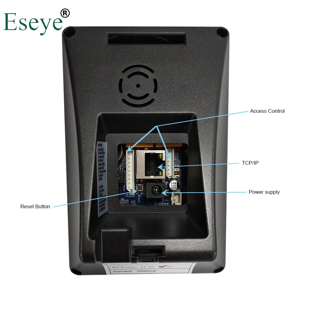 Eseye Biometric Face Facial Recognition Time Attendance System Access Control Employees Clock Assistance Recorder Machine | Безопасность