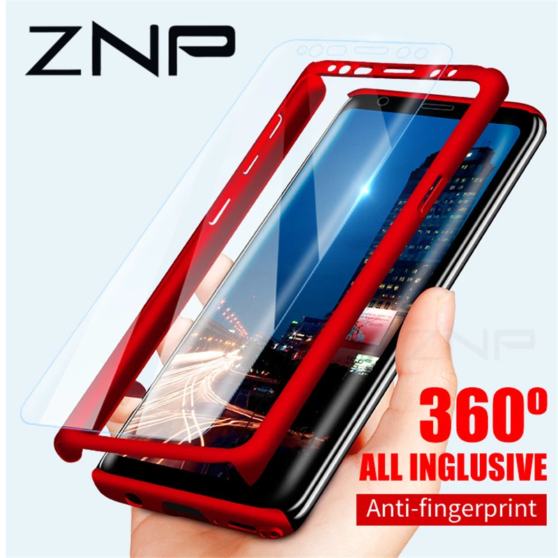 Ударопрочный чехол ZNP с поворотом на 360 градусов для Samsung Galaxy S9 S8 Plus Note 8 9 защитный S7