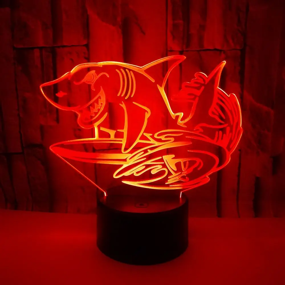 GAOPIN дистанционного 3D usb-портами и светодиодным индикатором морской прыгать акулы