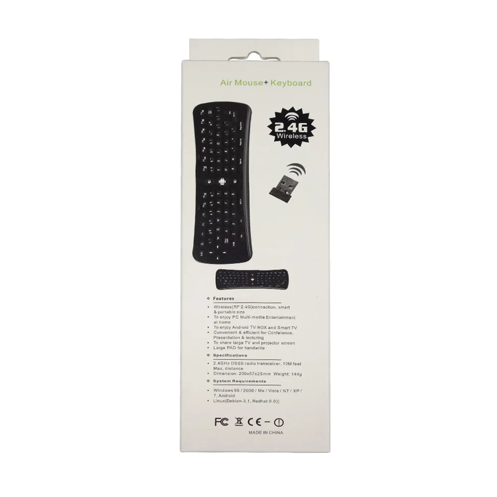 Беспроводная мышь Rigal T6 Fly Air Mouse 2 4G Android Wi Fi проектор с дистанционным управлением 6