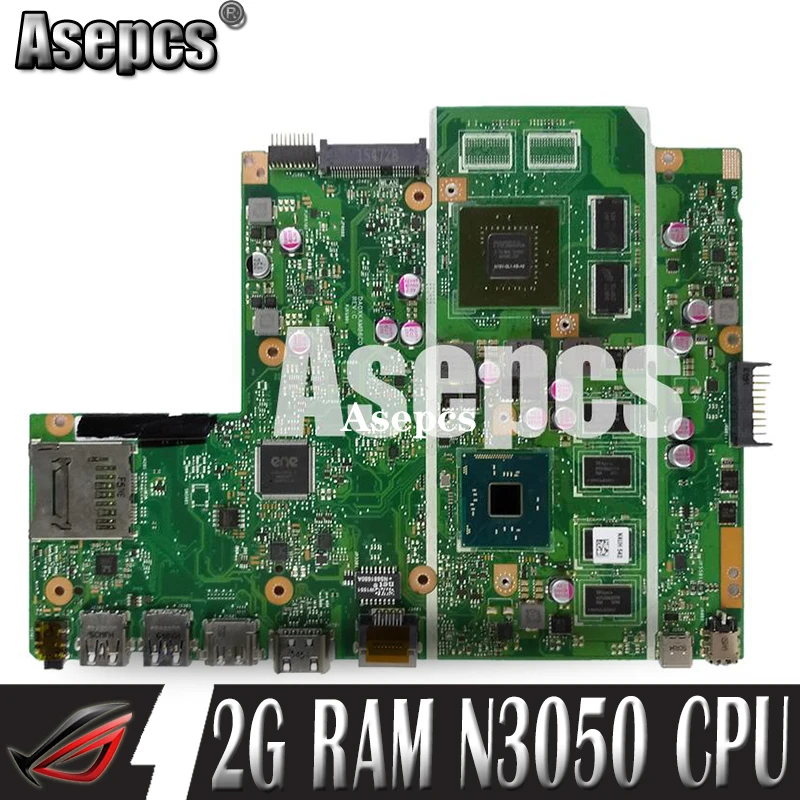 

Asepcs X540SC Laptop motherboard For Asus X540SC X540S X540 Test original mainboard 2G RAM N3050 CPU