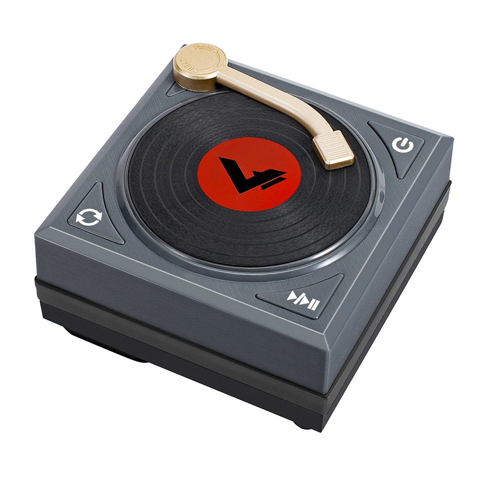 Мини Ретро Bluetooth динамик портативный проигрыватель пластинок стерео объемный HiFi