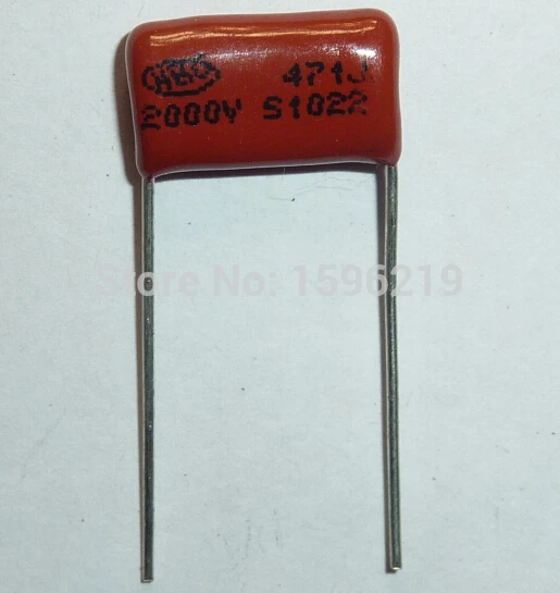 20 шт. Конденсатор CBB 471 2000 в 471J 2KV 470pF 0.47nF P15 CBB81 Металлизированный Полипропиленовый