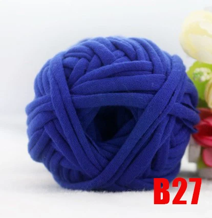 B27 Мягкая толстая пряжа для вязания ковров коврик Diy сумка для хранения сумки ткань большая ткань крючком причудливая пряжа 30 м - Цвет: B27