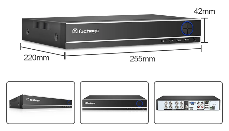 Techage 8CH 1080P цифровой видеорегистратор HD CCTV безопасности Системы 8 шт. 2MP инфракрасный наружный водонепроницаемый AHD Камера P2P видео набор для наблюдения 2 ТБ HDD