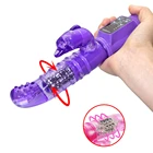G Spot кролик вибратор перезаряжаемый вращение 12 Скоростей Водонепроницаемый сексуальный Вибрационный Вибе интимные игрушки для женщин
