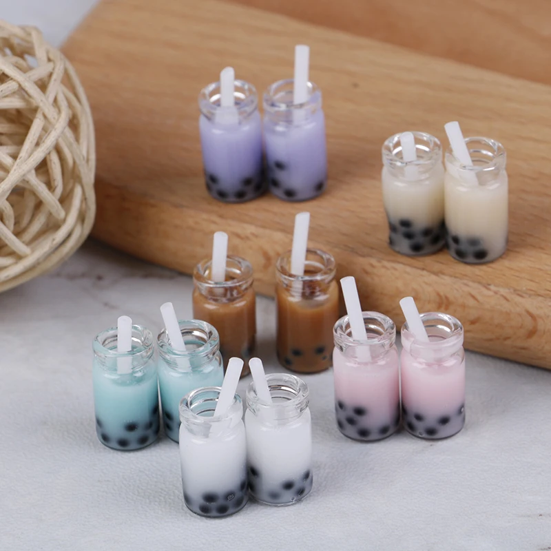 

New 1/12 Mini Lemon Water Cup Simulation Lemonade Cup Drink Pearl Milk Tea Model Toy Dollhouse Miniature Accessories Decoration