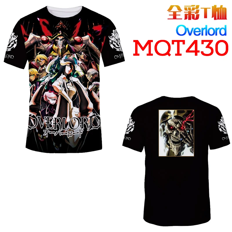OVERLORD Anime T Shirt Men Women New Fashion Hip Hop Streetwear Tops Tees Casual Funny Graphic Tshirt Plus Size m-XXXL | Женская одежда