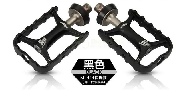 QRD2 black Велопедали Wellgo, Быстроразъемное устройство M111, ультралегкие, не быстроразъемные, велосипедные, MTB, велосипедные педали, QRD QRD1 QRD2 - Цвет: QRD2 black